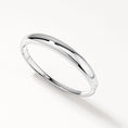 Load image into Gallery viewer, Elegant Silver Open Cuff Bangle Bracelet
