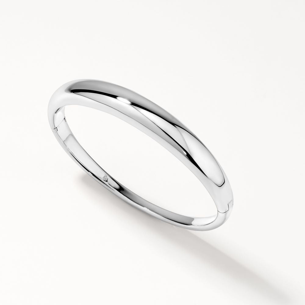 Elegant Silver Open Cuff Bangle Bracelet 1
