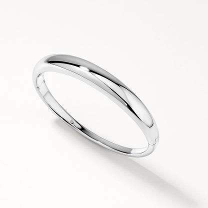 Elegant Silver Open Cuff Bangle Bracelet 1