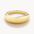 Load image into Gallery viewer, Golden Curve Dome Pinky Ring
