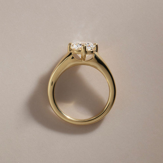 Solitaire-Oval Lab Grown Diamond Engagement Ring