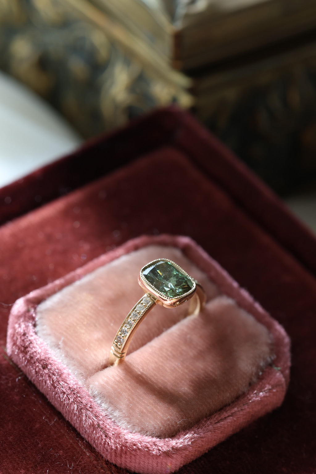 Solitaire Cathedral- 1.8 CT Cushion Lab Grown Diamond Wedding Band