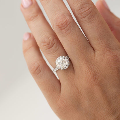 Solitaire-Oval Lab Grown Diamond Engagement Ring