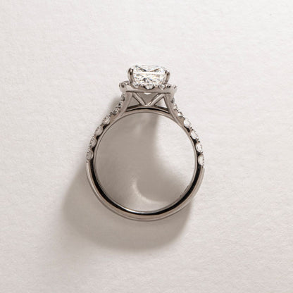 Solitaire-Oval Lab Grown Diamond Engagement Ring
