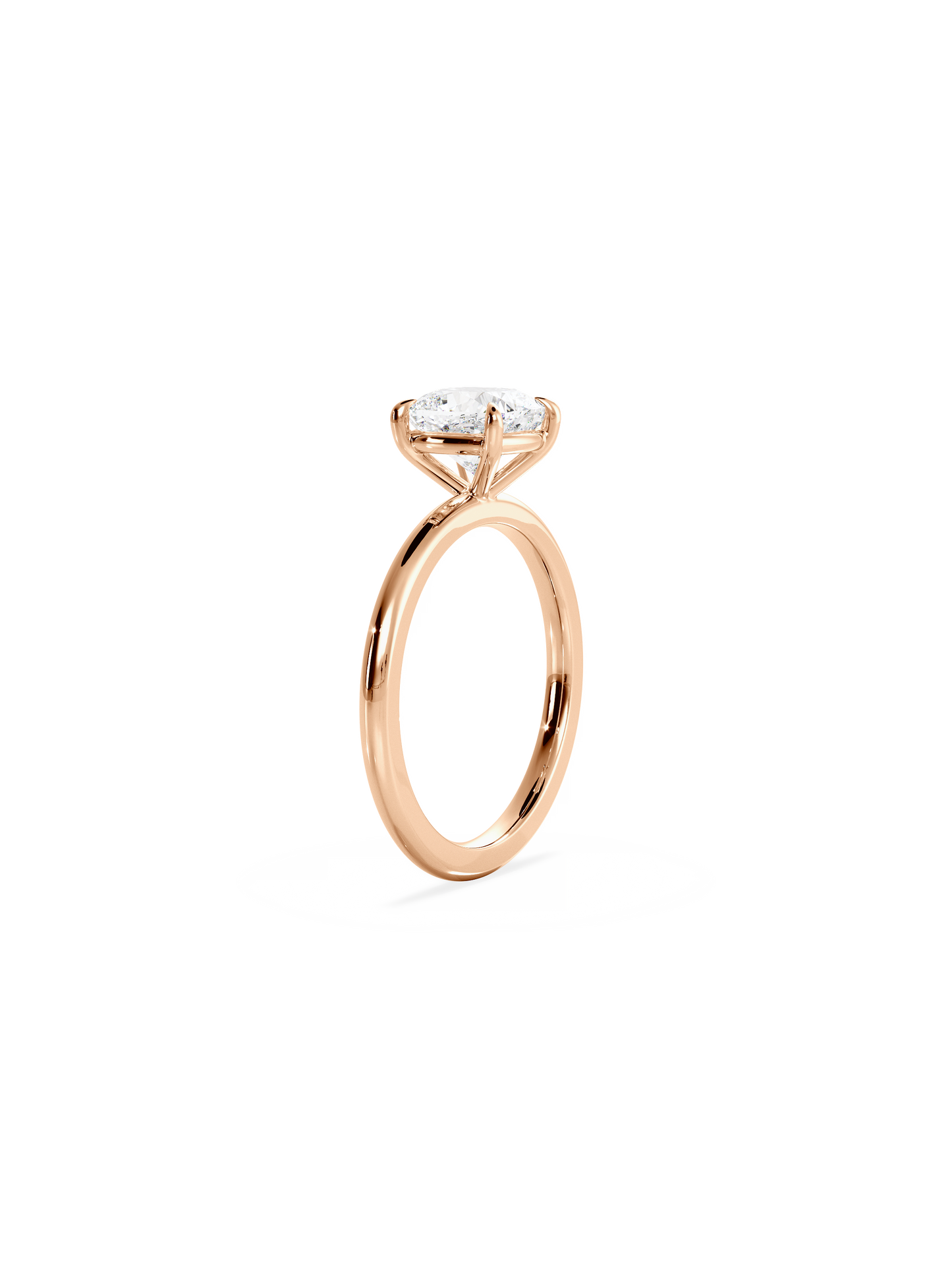 Solitaire-Oval Lab Grown Diamond Engagement Ring