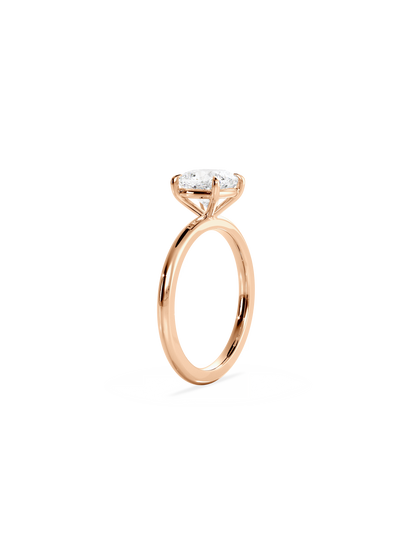 Solitaire-Oval Lab Grown Diamond Engagement Ring
