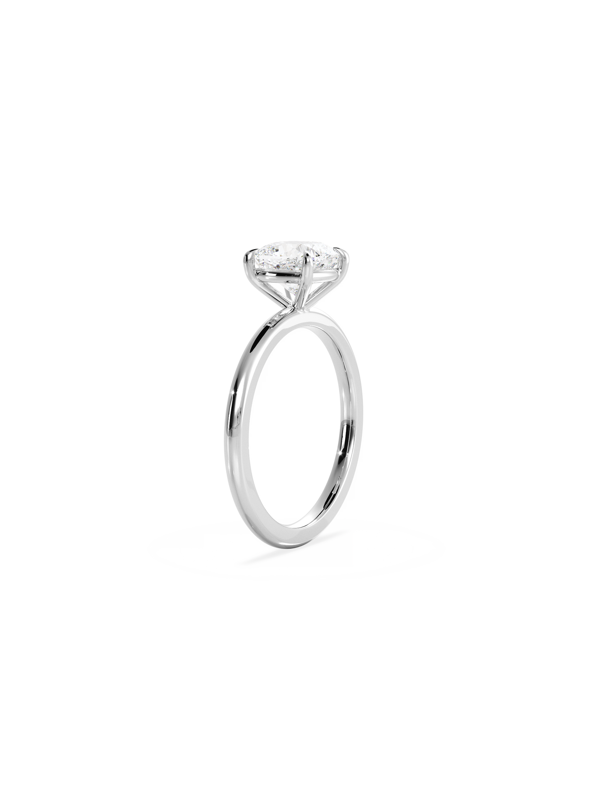 Solitaire-Oval Lab Grown Diamond Engagement Ring