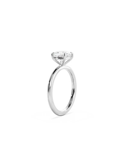 Solitaire-Oval Lab Grown Diamond Engagement Ring