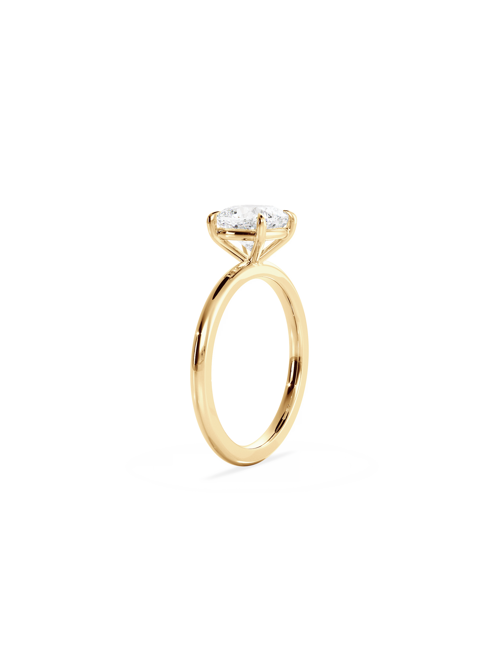 Solitaire-Oval Lab Grown Diamond Engagement Ring