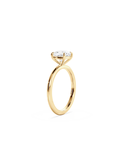 Solitaire-Oval Lab Grown Diamond Engagement Ring