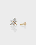 Load image into Gallery viewer, 0.20 TCW Marquise Lab Grown Diamond Daisy Flower Cartilage Stud Earring
