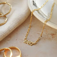 Load image into Gallery viewer, Timeless Gold Personalized Year Necklace
