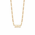 Load image into Gallery viewer, Timeless Gold Personalized Year Necklace
