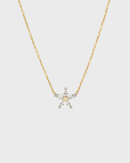 0.50 TCW Marquise Lab Grown Diamond Floral Shaped Pendant Necklace 1