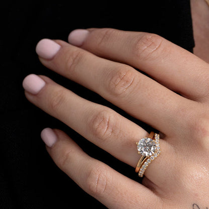 Solitaire-2.0 CT Round Lab Grown Diamond Engagement Ring