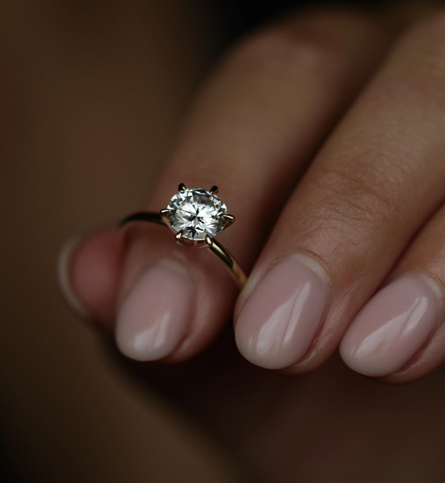 1.5 CT Round Lab-Grown Diamond Solitaire Engagement Ring in Elegant Gold Setting 2