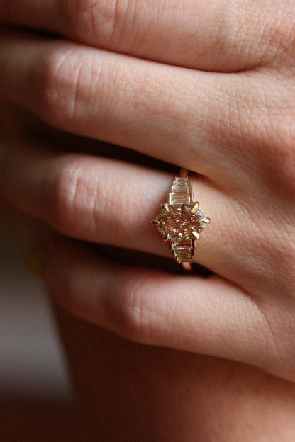 Solitaire Cathedral- 1.8 CT Cushion Lab Grown Diamond Wedding Band