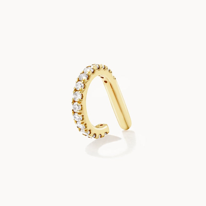0.5 Carat Round Lab Grown Diamond Gold Hoop Earrings 1