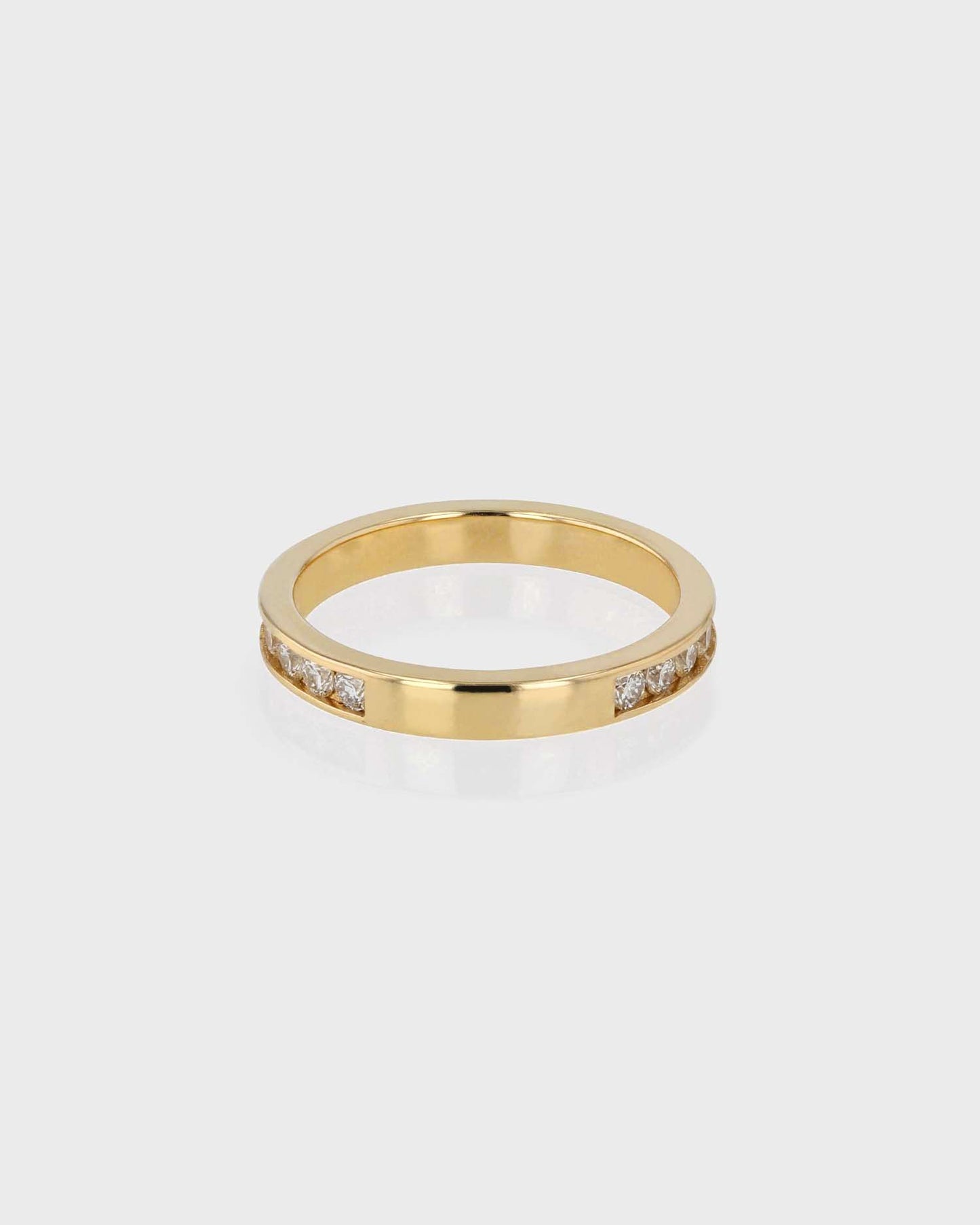 Elegant 0.50 TCW Round Lab-Grown Diamond Channel Set Wedding Band 4