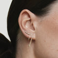 Load image into Gallery viewer, Elegant 0.15 TCW Round Lab-Grown Diamond Climber Earrings
