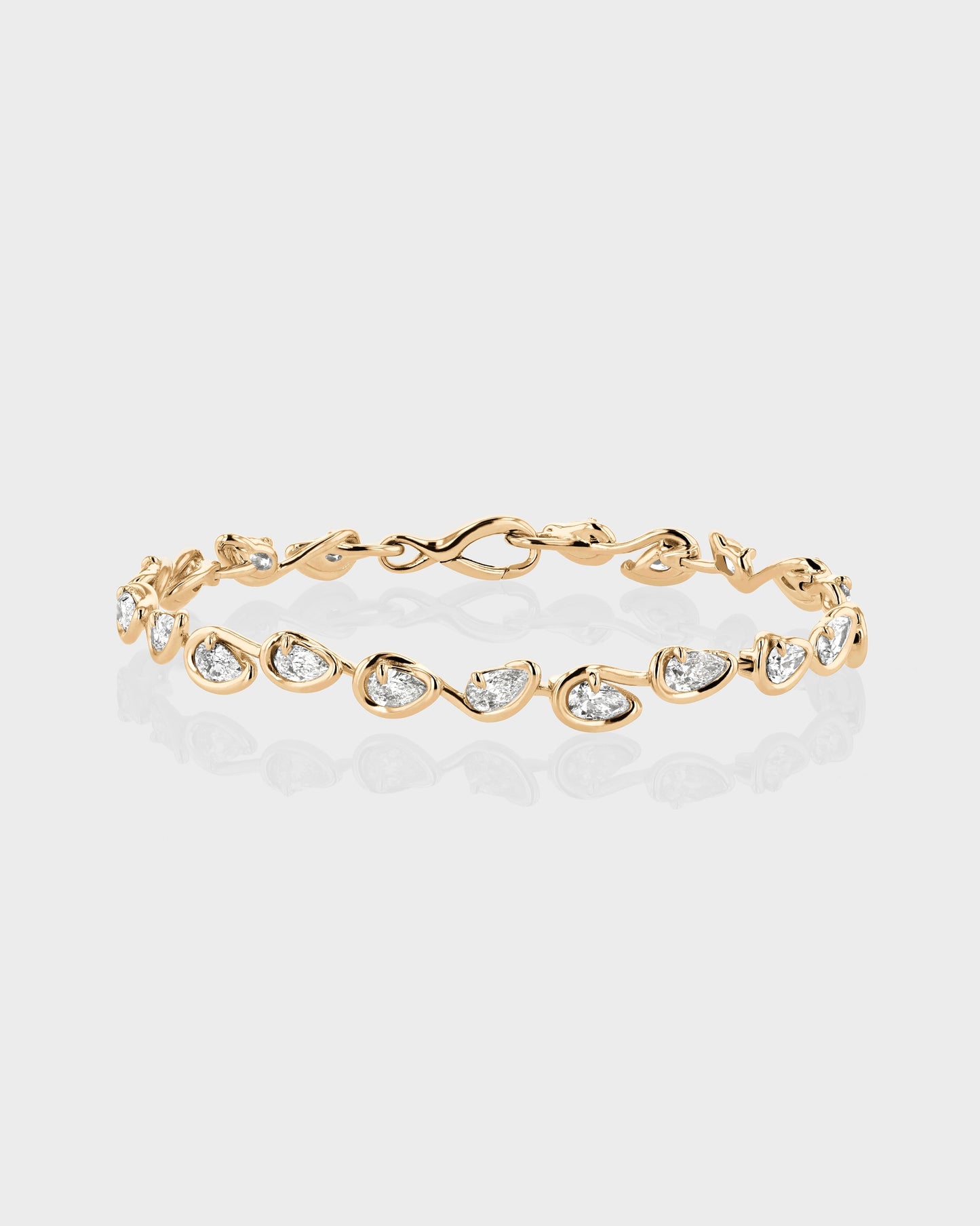 1 TCW Pear Cut Multi Stone Art Deco Bracelet 4