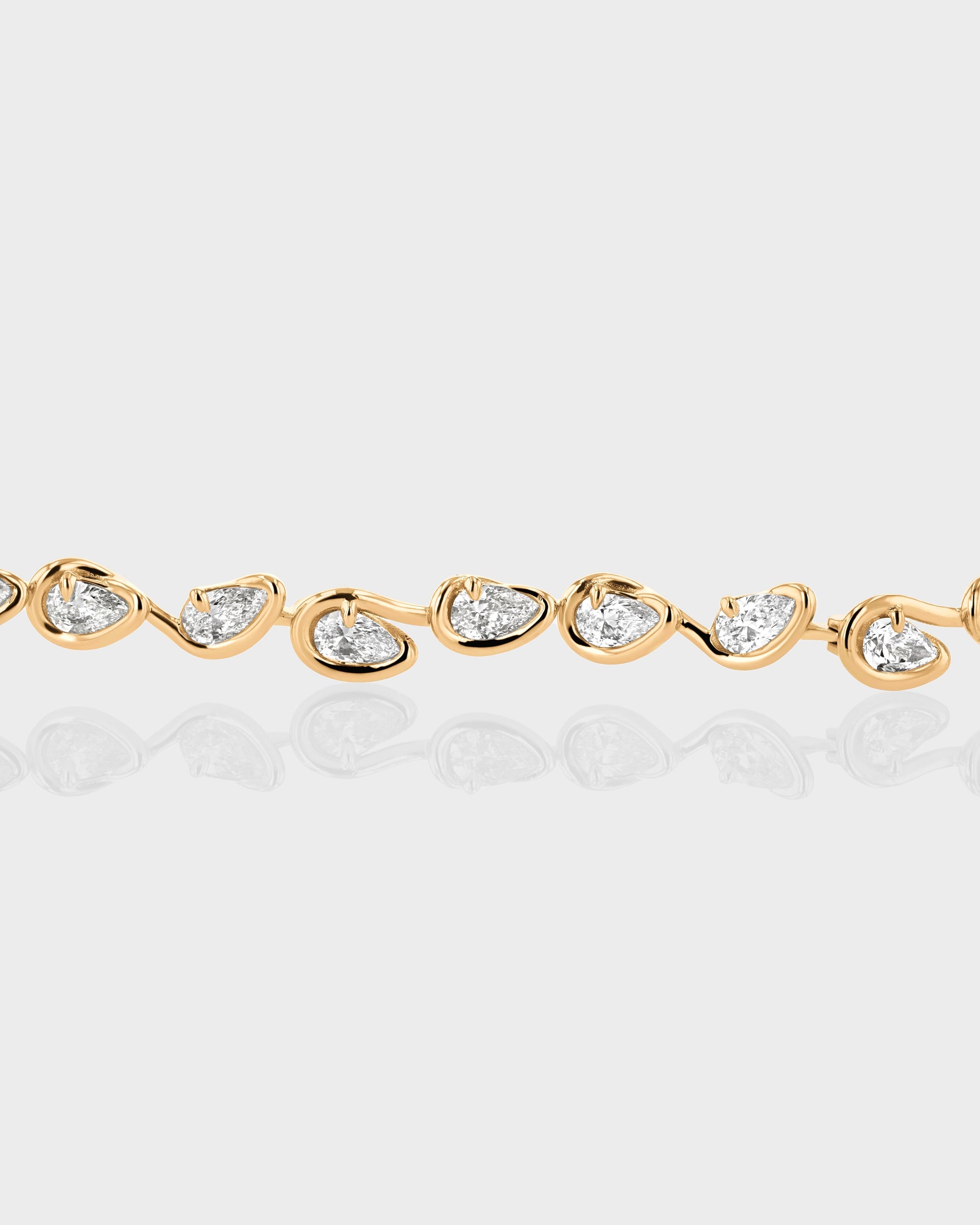 1 TCW Pear Cut Multi Stone Art Deco Bracelet 7