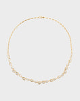 Load image into Gallery viewer, 1.0 TCW Pear Shaped Tennis Diamond Corridor Necklace
