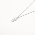 Load image into Gallery viewer, Elegant 0.11 TCW Round Lab Grown Diamond Bar Necklace - Engravable Charm
