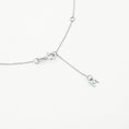 Load image into Gallery viewer, Elegant 0.11 TCW Round Lab Grown Diamond Bar Necklace - Engravable Charm
