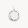 Load image into Gallery viewer, Engravable Round Diamond Necklace with 0.11 TCW Lab Grown Diamonds
