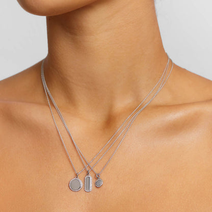 Engravable Round Diamond Necklace with 0.11 TCW Lab Grown Diamonds 9