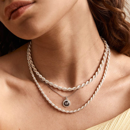 Engravable Round Diamond Necklace with 0.11 TCW Lab Grown Diamonds 11