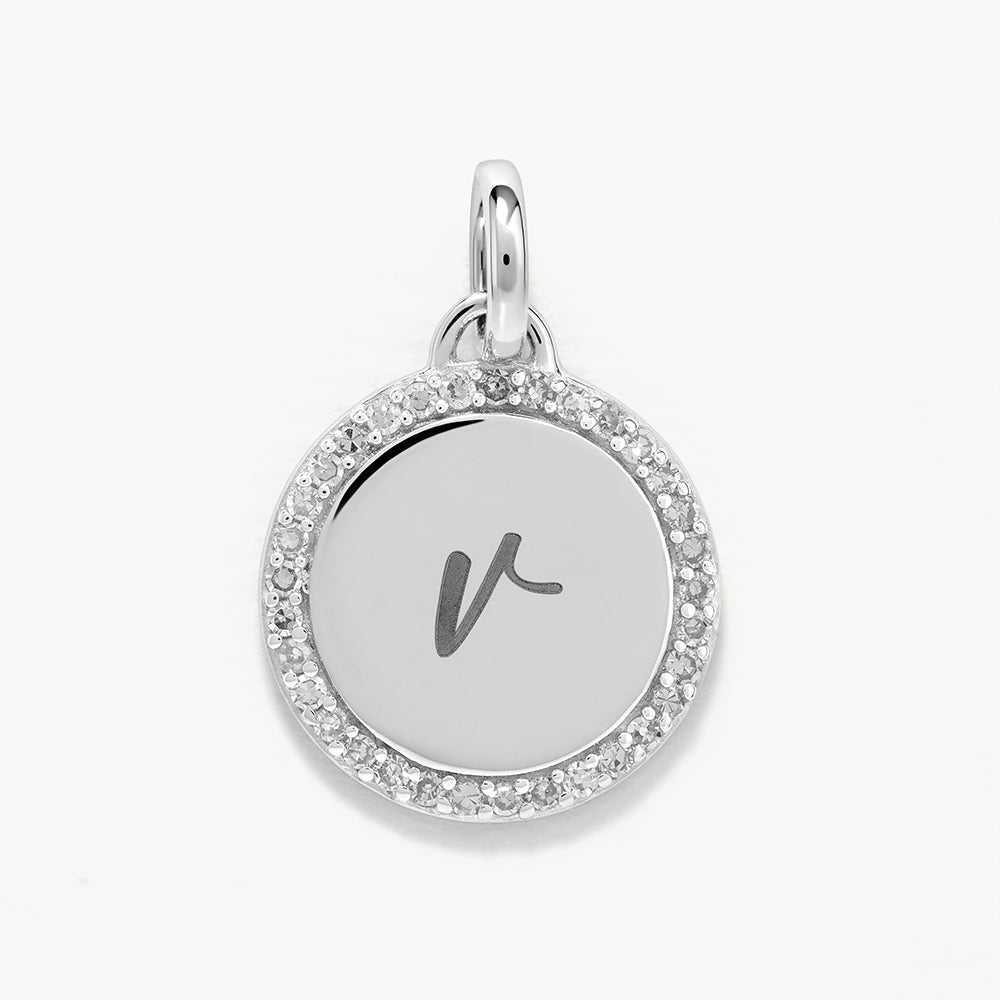 Engravable Round Diamond Necklace with 0.11 TCW Lab Grown Diamonds 8