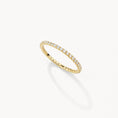 Load image into Gallery viewer, 1.10 TCW Round Lab Grown Diamond Eternity Gold Wedding Band
