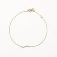 Load image into Gallery viewer, Elegant Gold Wave Bracelet with 0.05 TCW Round Lab Grown Diamonds
