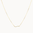 Load image into Gallery viewer, Elegant 0.035 TCW Round Lab-Grown Diamond Wave Necklace
