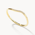 Load image into Gallery viewer, Elegant 0.10 TCW Round Lab Grown Diamond Wave Wedding Band
