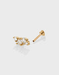 Load image into Gallery viewer, 0.20 TCW Round Lab Grown Diamond Constellation Stud Earring in Gold
