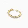 Load image into Gallery viewer, 0.09 TCW Round Lab Grown Diamond Gold Hoop Earrings
