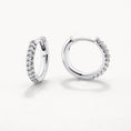 Load image into Gallery viewer, Elegant 0.14 TCW Round Lab-Grown Diamond Hoop Earrings
