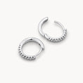 Load image into Gallery viewer, Elegant 0.14 TCW Round Lab-Grown Diamond Hoop Earrings
