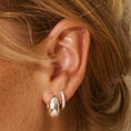 Load image into Gallery viewer, Elegant 0.14 TCW Round Lab-Grown Diamond Hoop Earrings
