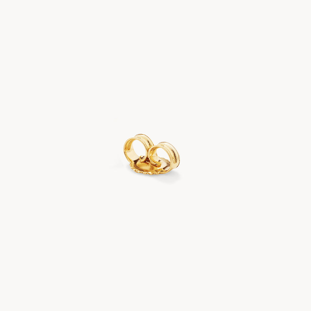 Gold Lab Grown Diamond Initial "A" Stud Earrings - 0.04 TCW