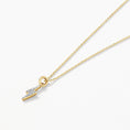 Load image into Gallery viewer, 0.036 TCW Round Lab Grown Diamond Lightning Bolt Necklace
