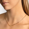 Load image into Gallery viewer, Elegant 0.07 TCW Round Lab Grown Diamond Paperclip Chain Necklace
