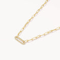 Load image into Gallery viewer, Elegant 0.07 TCW Round Lab Grown Diamond Paperclip Chain Necklace
