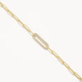 Load image into Gallery viewer, Elegant 0.07 TCW Round Lab Grown Diamond Paperclip Chain Necklace
