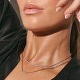 Load image into Gallery viewer, Elegant 0.07 TCW Round Lab Grown Diamond Paperclip Chain Necklace
