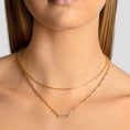 Load image into Gallery viewer, Elegant 0.07 TCW Round Lab Grown Diamond Paperclip Chain Necklace
