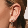 Load image into Gallery viewer, 0.19 TCW Round Lab Grown Diamond Paperclip Drop Earrings
